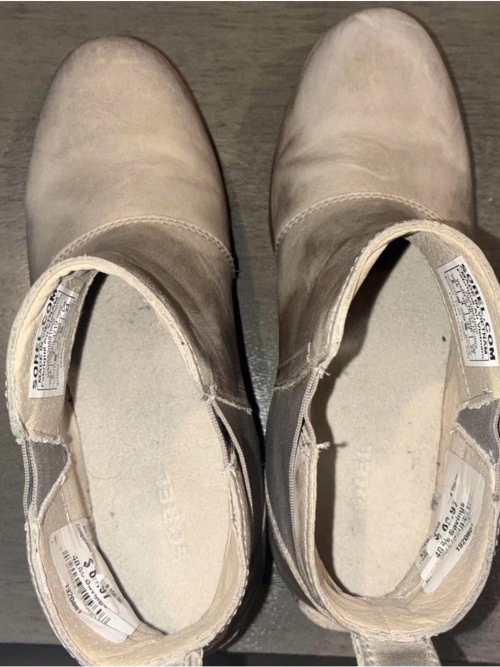 Sorel size 6 Women's Chelsea Ankle Boots - Light Taupe - Picture 2 of 5